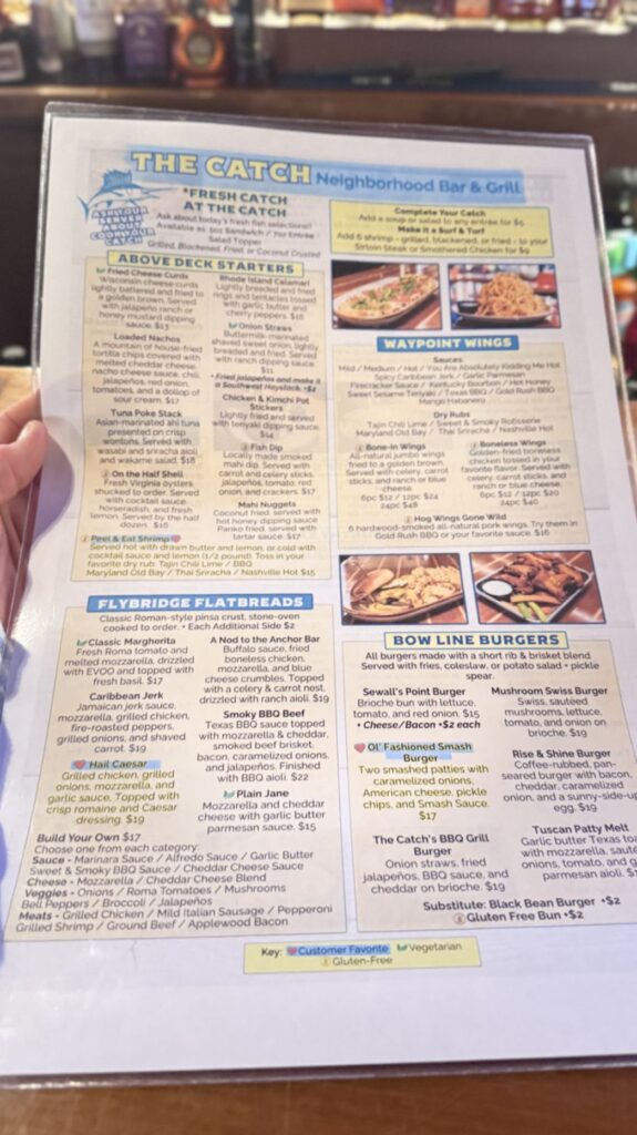 The Catch Neighborhood Bar & Grill Menu 3